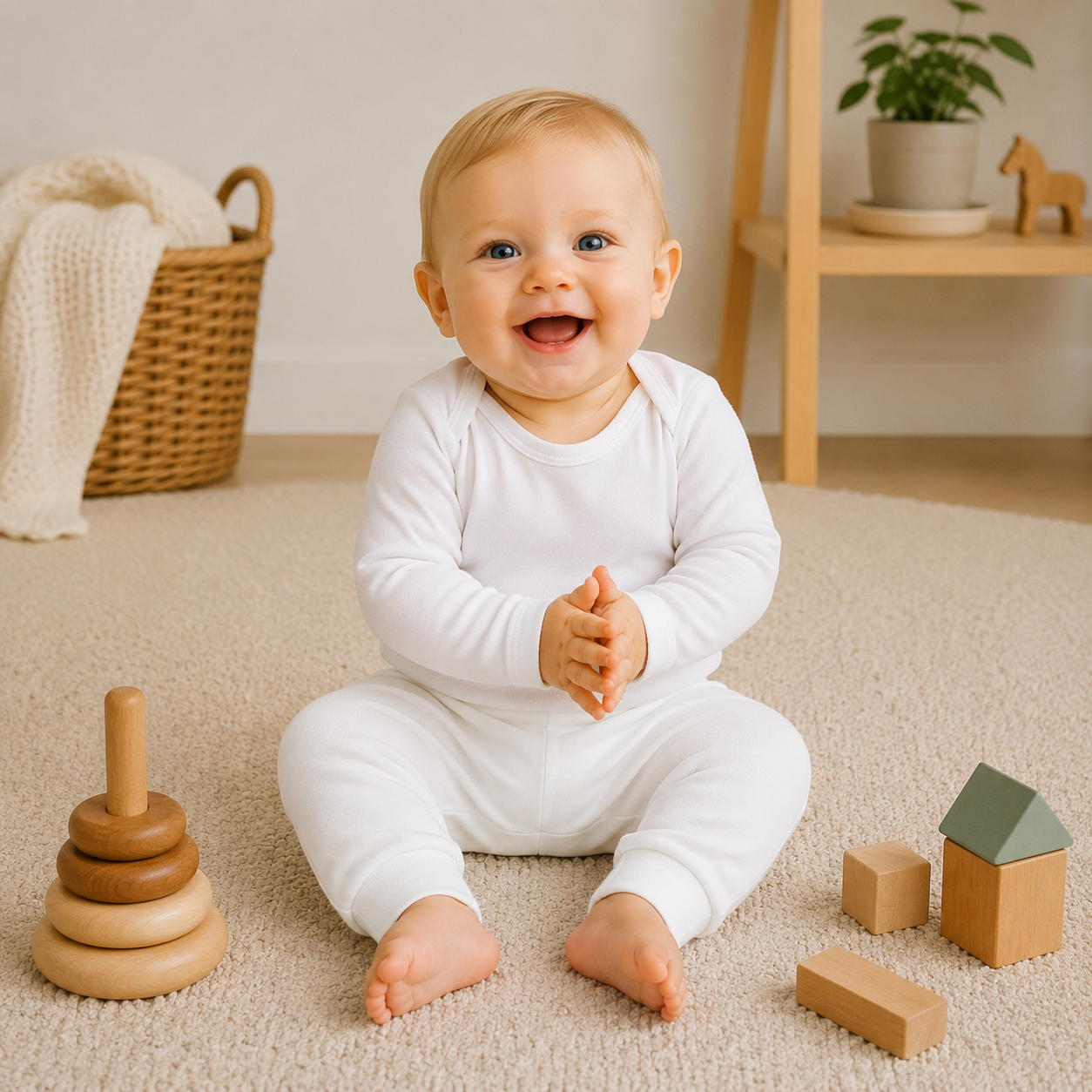 Babyhose Extra Soft Weiß – 100% Bio-Baumwolle