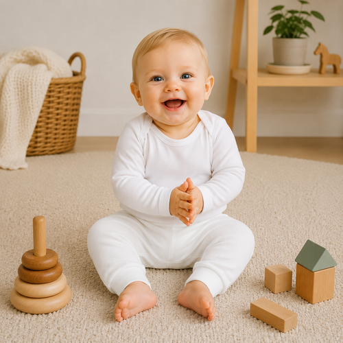 Babyhose Extra Weich Weiß – 100% Biologische Baumwolle