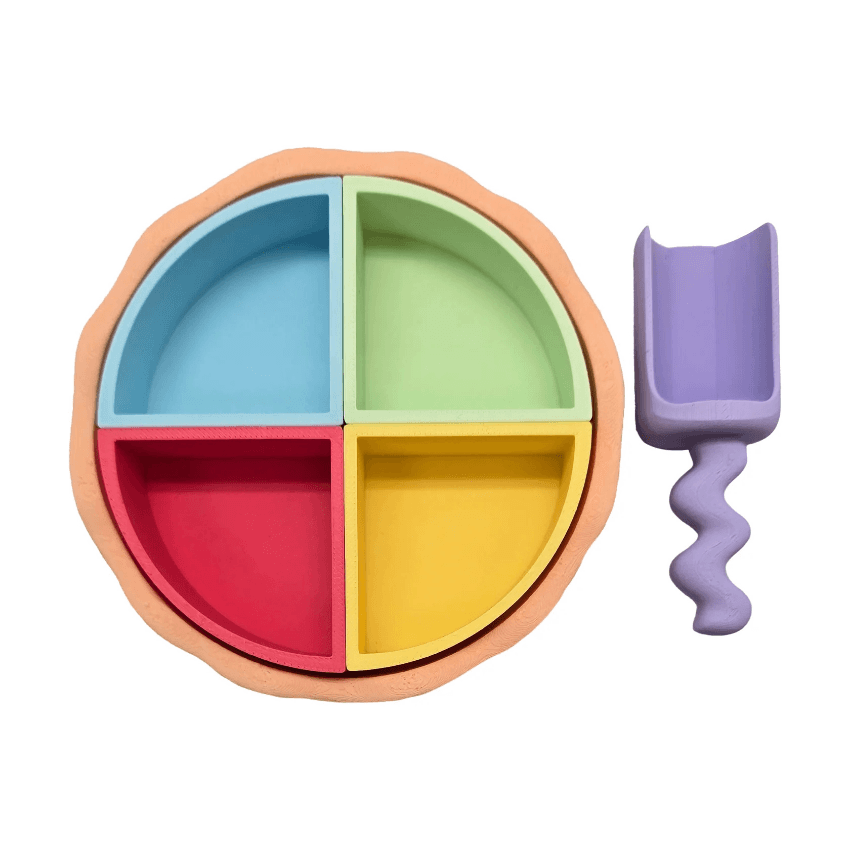 Kwartcirkel set pastel