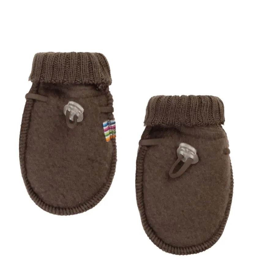 Baby wantjes wolfleece - Bruin