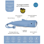 Kinderzaklamp Sharky Oplaadbaar via USB-C