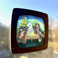 Magic Window Anhänger Premium Nussbaum