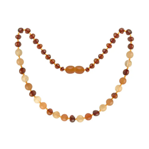 Barnsteen ketting kind quartz - aventurine