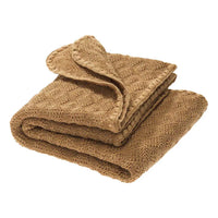 Disana Babydecke Wolle gestrickt Karamell