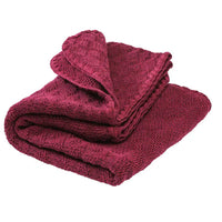 Babydecke Wolle gestrickt Cassis