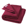 Baby deken wol Honeycomb cassis