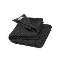 Babydecke Wolle Honeycomb anthrazit