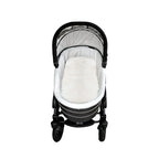 Lamsvacht kinderwagen wit