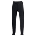 Dames legging wol met kant - zwart