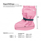 Regenoverschoen roze (zonder voering)